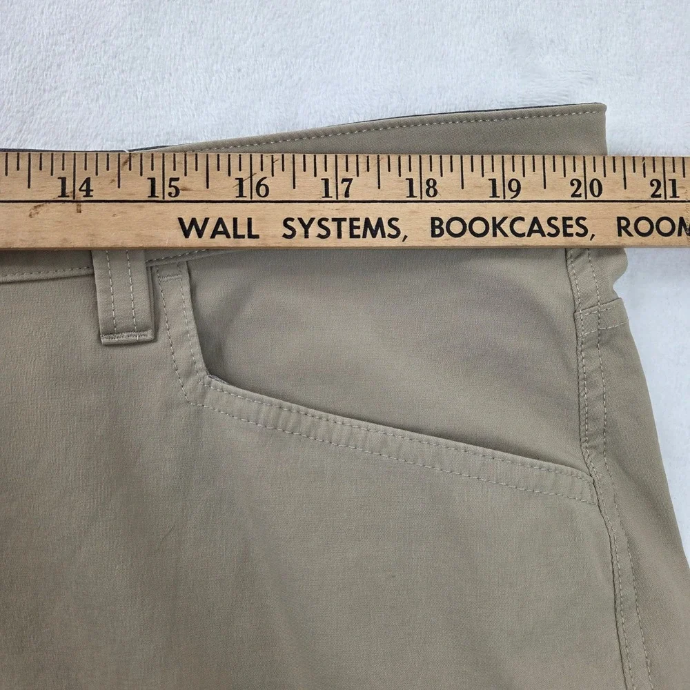 Eddie Bauer Tech‎ Pant Mens 40x32 Tan Excellent Outdoor Performance 1423671